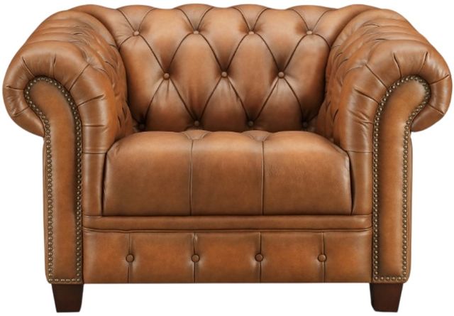 Hydeline® York Saddle Brown Chair-0