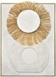 Classy Living Organic Radiant Sun and Earth Textured Modern Wall Art-0
