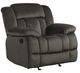 Homelegance® Laurelton Chocolate Manual Glider Recliner-0