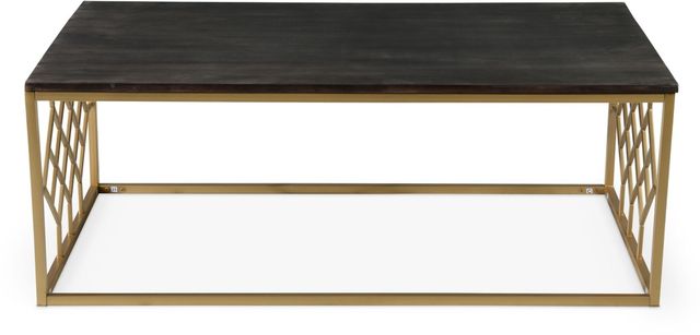 Steve Silver Co. Beatrix Walnut/Brass Cocktail Table-2