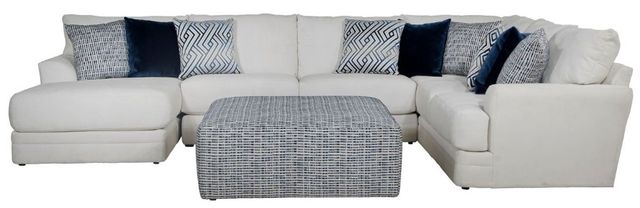 Jackson Furniture Polaris 4-Piece Off-White Left Side Facing U-Shape Chaise Sectional-3