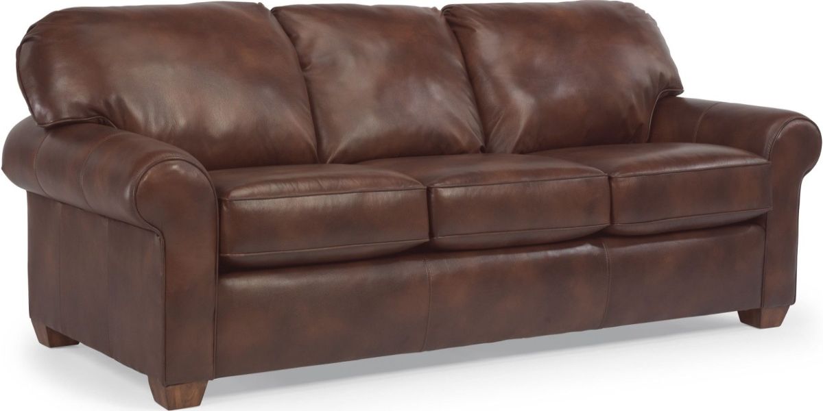 Flexsteel Thornton Brown Sofa Weathers