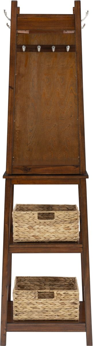 Powell® Jalen Cherry Rotating Coat Rack-1