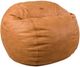 CordaRoy's® Original Cognac Faux Leather Queen Bean Bag Chair-0