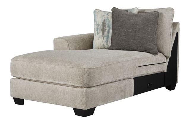 Benchcraft® Ardsley 4-Piece Pewter Left-Arm Facing Chaise Sectional-1