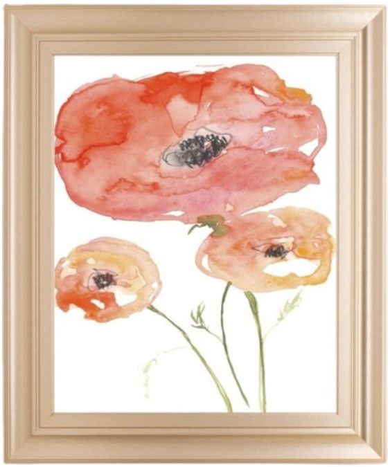 Classy Living Jennifer Goldberger Neon Poppies II Wall Art-0