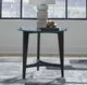 Liberty Furniture Capri Glass Top Round End Table with Espresso Base-1