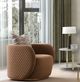 Michael Amini® Ariana Caramel/Gold Chair-1