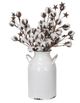 A & B Home White Iron Milk Can-0