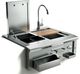 XO 30" Stainless Steel Pro-Grade Luxury Cocktail Pro Station with Sink-0
