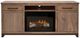 International Furniture Direct Natural Parota Brown TV Stand-1