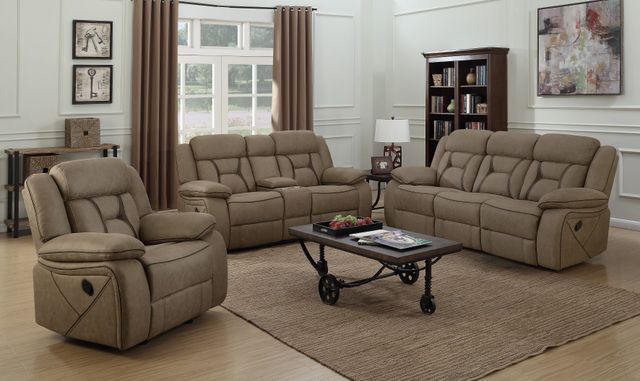 Coaster® Higgins 3-Piece Gray Reclining Seating Set-0