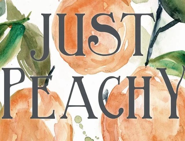 Classy Art Just Peachy by Carol Robinson Wall Art-1