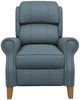 Best® Home Furnishings Customizable Joanna Leather Manual High Leg Recliner with Honey Birch Legs-1