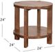 Bassett Mirror Winston Warm Walnut End Table-2