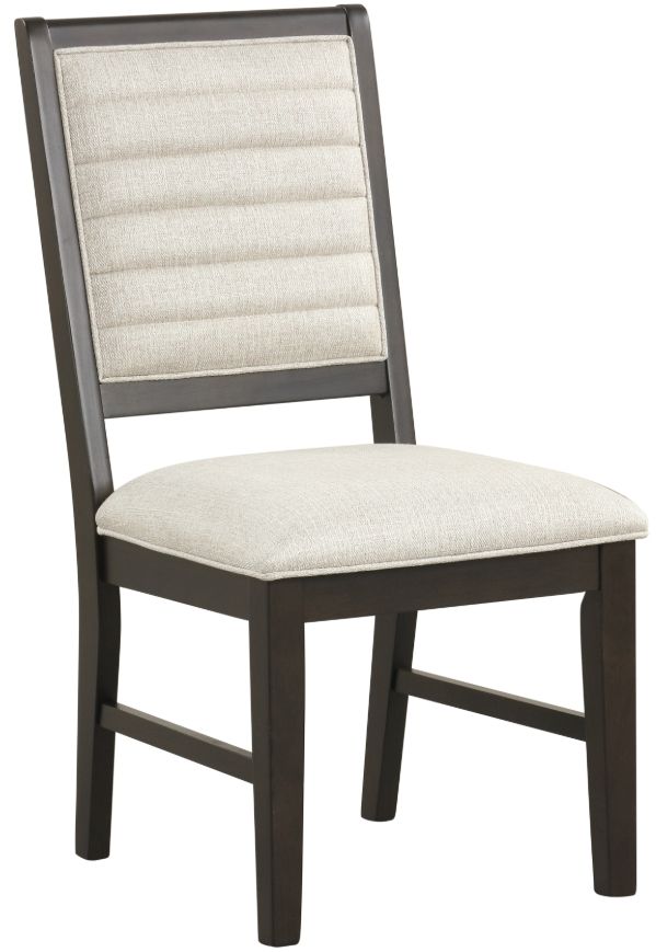 New Classic® Home Furnishings Plateau Beige/Rustic Espresso Dining Side Chair-0