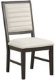 New Classic® Home Furnishings Plateau Beige/Rustic Espresso Dining Side Chair-0