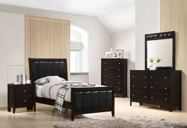 Coaster® Carlton 5-Piece Cappuccino Youth Twin Panel Bedroom Set-1
