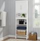Linon Barkley White Tall Wall Cabinet-1