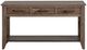 International Furniture Direct Natural Teca Brown Sofa Table-1