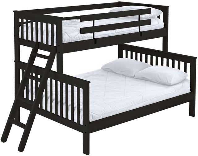 Crate Designs™ Furniture Espresso Twin XL/Queen Mission Bunk Bed-0