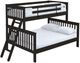 Crate Designs™ Furniture Espresso Twin XL/Queen Mission Bunk Bed-0