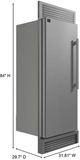 FORNO® Maderno Series Espresso 32" 13.6 Cu. Ft. Stainless Steel Built In Left Hinge Convertible Refrigerator/Freezer-2