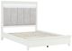 Homelegance® Kidman Gray/White Queen Panel Bed-4