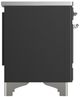 Ilve® Majestic III 40" Graphite Matte Pro Style Induction Range with Triple Glass Door and Chrome Trim-4