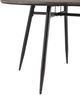 Elements International Keenan Grey Round Dining Table with Black Base-3