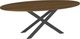 Amisco Customizable Ascencio 84" Oval Dining Table with 1" Walnut Veneer Top-0