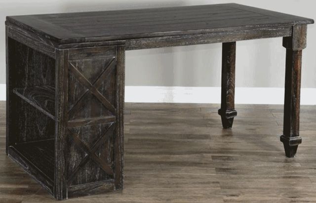 Sunny Designs™ European Dark/Charcoal Gray Desk Return-0