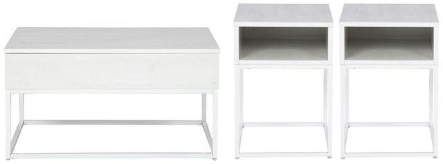 Signature Design by Ashley® Deznee 3-Piece White Living Room Table Set-0