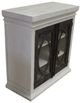 Cottage Creek Furniture Bahari Distressed White/Slate Console with Metal Hardware-0