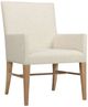 Hooker® Furniture Driftwood Light Wood/Lovegood Bisque Upholstered Dining Arm Chair-0