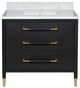 Currey & Company Verona 36" Black Vanity with Rectangular Undermount Sink-2