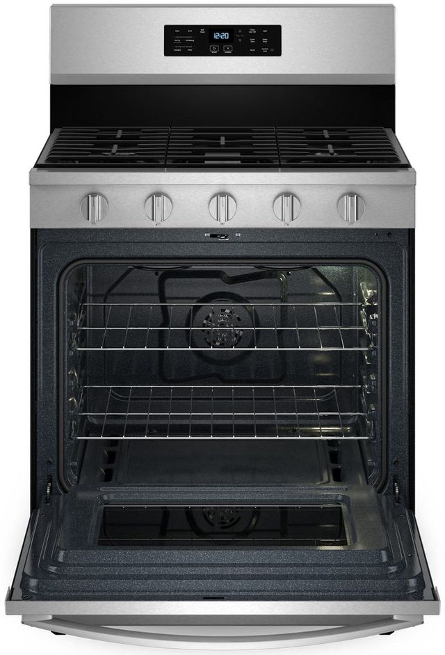 Whirlpool® 30" Fingerprint Resistant Stainless Steel Freestanding Gas Range-1
