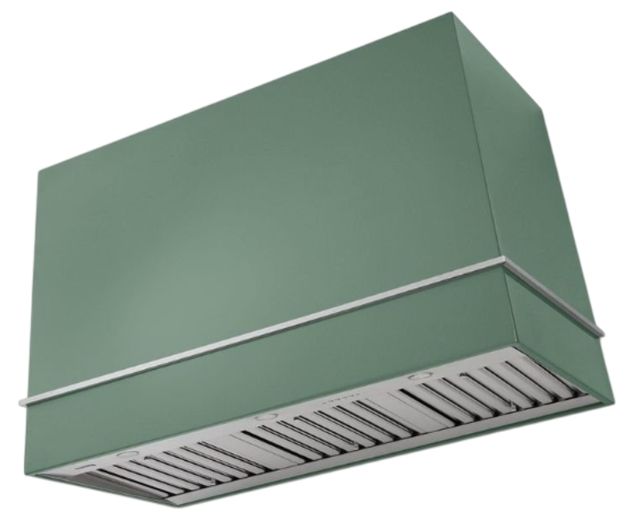 AGA Loge 48" Mineral Green Wall Mounted Range Hood with Brushed Nickel Trim-0