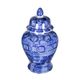 A & B Home Blue/White 10" Ginger Jar-0