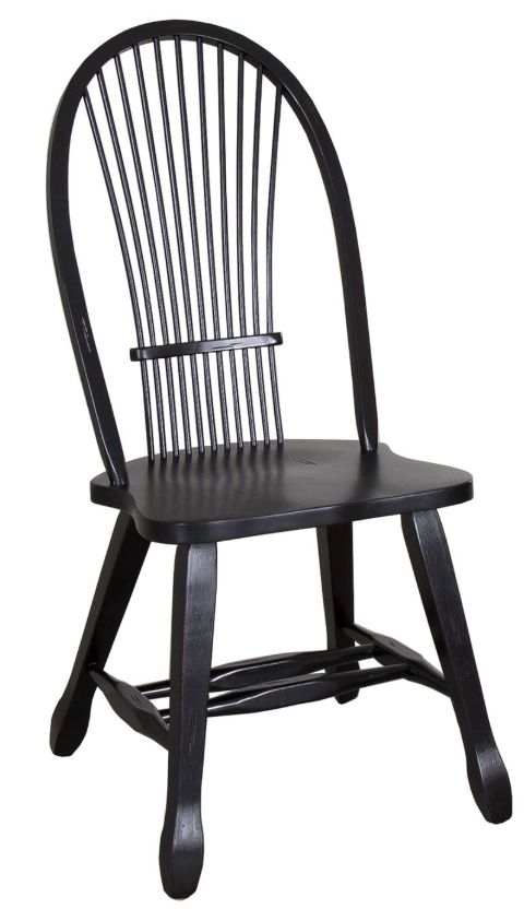 Liberty Furniture Treasures 5-Piece Black/Rustic Oak Rectangular Dining Set-2