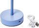 Two's Company Blue Portable Table Lamp-3
