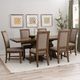 Powell® Cadeau Beige/Walnut 7-Piece White Dining Set-1