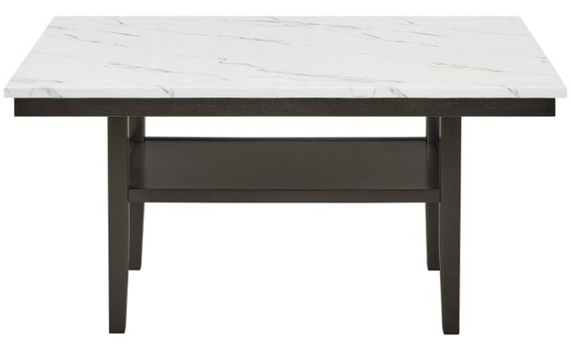 New Classic® Home Furnishings Carissa Faux Marble Top Dining Table with Espresso Base-2
