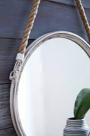 Signature Design by Ashley® Dusan Antique White Accent Mirror-4