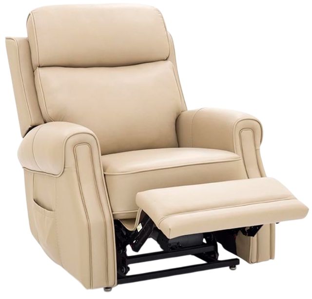 BarcaLounger® Lance Sorrento Sand Leather Power Lift Recliner-1