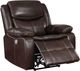 Coaster® Sycamore Dark Brown Upholstered Power Recliner Chair-0