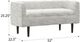Emerald Home Isla Cream Storage Bench-2