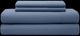 Weekender™ 4-Piece Blue Double-Brushed Microfiber Full Sheet Set-0
