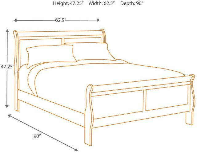Signature Design by Ashley® Alisdair Reddish Brown Queen Sleigh Bed-2