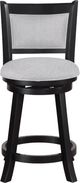 Crown Mark Cecil Black/Dove Swivel Pub Stool-2